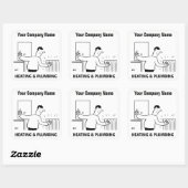 Chauffage et plomberie Services Stickers de dessin (Feuille)