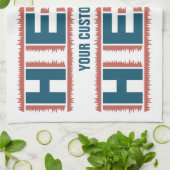 CHAUFFAGE serviette personnalisée (Plié)