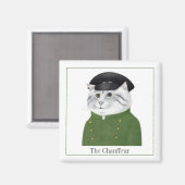 CHAUFFEUR Aimant Carré CAT + Texte II (Recto/Verso)