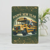 CHAUFFEUR BuS DE L'ÉCOLE HEUREUX CARTE DE NOUVELLE (Debout devant)