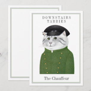 CHAUFFEUR CAT 5x7 Platte Kaart + Tekst