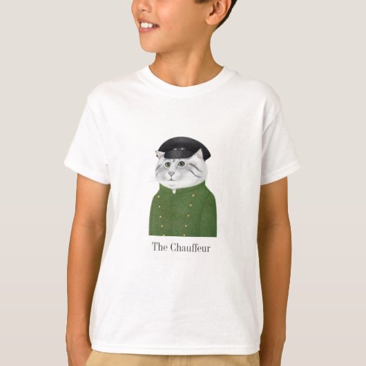 CHAUFFEUR CAT T-Shirt de base pour garçons (Devant)