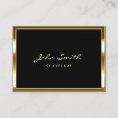 Chauffeur Chubby Carte de visite élégant à la fron (Devant)