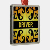 Chauffeur Damas Ornement de Noël (Droite)