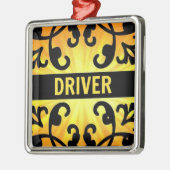 Chauffeur Damas Ornement de Noël (Gauche)
