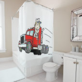 Chauffeur de camion de rideau de douche (En situation)