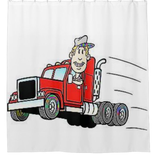 Chauffeur de camion de rideau de douche (Devant)