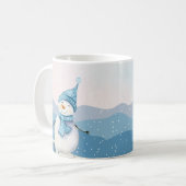 Chauffeur de neige d'hiver Mugs (Devant gauche)