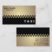 Chauffeur de taxi - cartes de visite (Devant / Derrière)