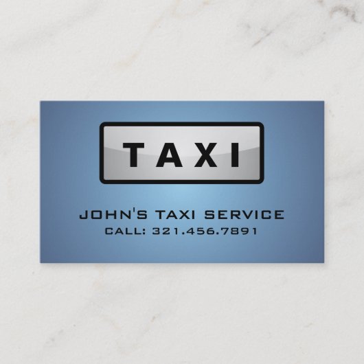 Chauffeur de taxi - cartes de visite (Devant)