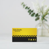 Chauffeur de taxi - cartes de visite (Debout devant)