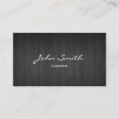 Chauffeur Driver Elegant Donker Hout Visitekaartje (Voorkant)