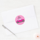 Chauffeur nouveau conducteur Sticker voiture rose (Enveloppe)