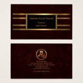 Chauffeur Ritzy Unique Élégant Rouge Grunge (Devant & derrière)