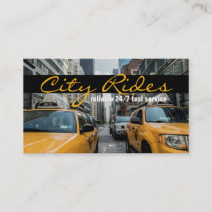 Chauffeur Taxi Cab Driver Transport Bedrijf Visitekaartje