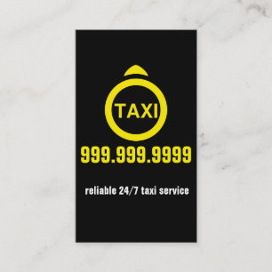 Chauffeur Taxi Cab Driver Transport Business Visitekaartje
