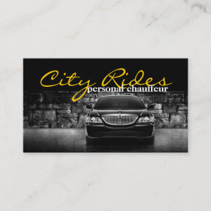 Chauffeur Town Car Driver Transport Business Visitekaartje