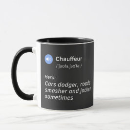 Chauffeur verdediging grappig cadeauidee mok
