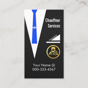 Chauffeurjas rijlimousine visitekaartje