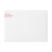 Chauffez les étiquettes de adresse enveloppants de (Devant)