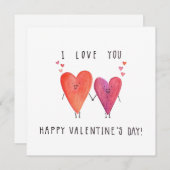 Chauffez votre coeur Carte Saint-Valentin (Devant / Derrière)