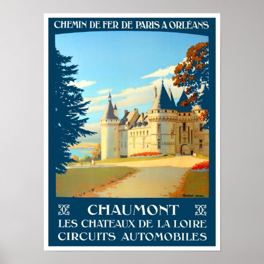 Chaumont France vintage Poster (Voorkant)
