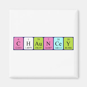 Chauncey periodieke table name magnet magneet