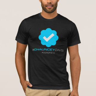 @ChaunceyDavis - Geverifieerd - Zwart T-shirt