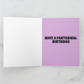 CHAUSSÉE MAISON IMAGINAIRE CARTE D'ANNIVERSAIRE (Intérieur)