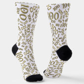 Chaussette 100e anniversaire Gold Random Nombre Chaussettes M (Angulaire)