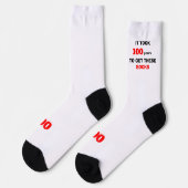 Chaussette 100th Birthday Socks Men Funny (Gauche)