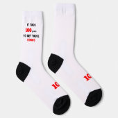 Chaussette 100th Birthday Socks Men Funny (Droite)