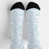 Chaussette 105e anniversaire Turquoise/blanc Motif de numéro  (Haut)