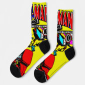 Chaussette 1940's CAT-MAN Comics Socks (Gauche)