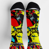Chaussette 1940's CAT-MAN Comics Socks (Haut)