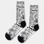 Chaussette 1940's CRACK Comics Socks (Gauche)