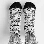Chaussette 1940's CRACK Comics Socks (Haut)