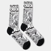 Chaussette 1940's CRACK Comics Socks (Droite)