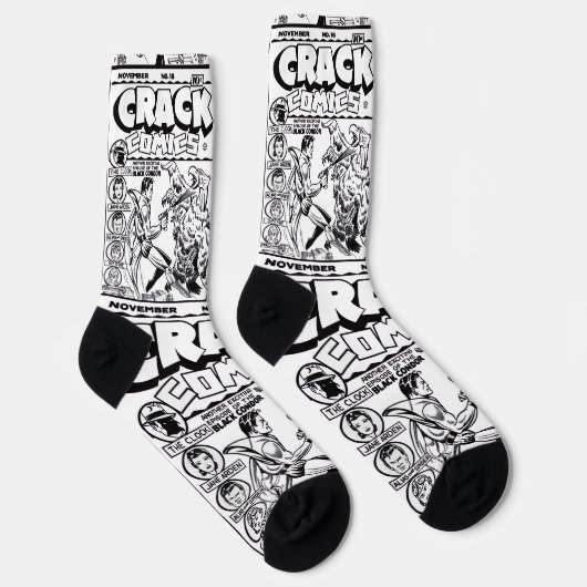 Chaussette 1940's CRACK Comics Socks (Droite)