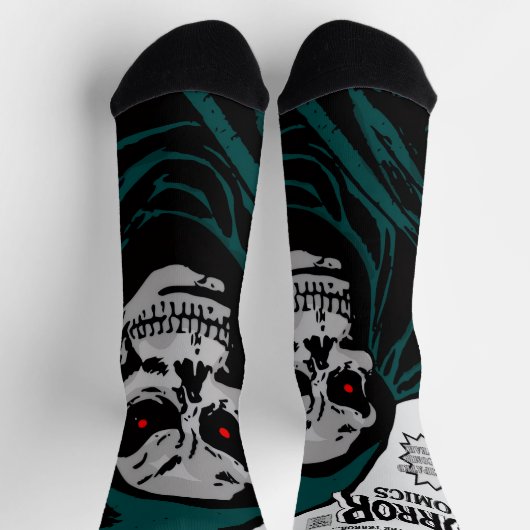 Chaussette 1950's 'HORROR Comics' Socks (Haut)