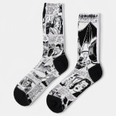 Chaussette 1950's Vampire's Daughter Horror Comic Socks (Gauche)
