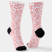 Chaussette 20e anniversaire Coral Random Numéro Motif (Angulaire)