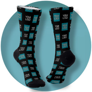 Chaussette 2 Logos, Logos Répétitifs Simples Chaussettes No