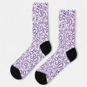 Chaussette 30e anniversaire Purple Random Numéro Motif (Gauche)
