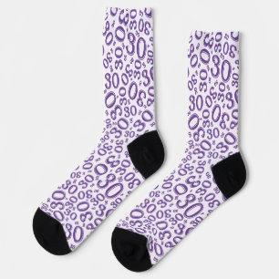 Chaussette 30e anniversaire Purple Random Numéro Motif
