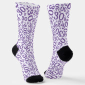 Chaussette 30e anniversaire Purple Random Numéro Motif (Angulaire)