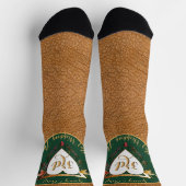 Chaussette 3e anniversaire du Mariage Image en cuir (Haut)