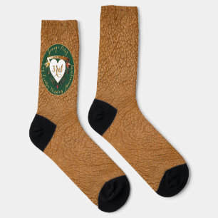 Chaussette 3e anniversaire du Mariage Image en cuir
