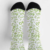 Chaussette 40e anniversaire Green Random Numéro Motif (Haut)