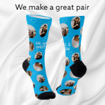 Chaussette 4 Collage De Photo Nous Faisons Une Grande Paire<br><div class="desc">4 Photo Collage Modèle Faites votre propre paire de chaussettes amusantes - avec les mots "nous fabriquons une grande paire" parfait pour les couples - chaussettes de Ricaso - Avec des détails de coeur d'amour épars - disponibles en différentes couleurs en magasin</div>